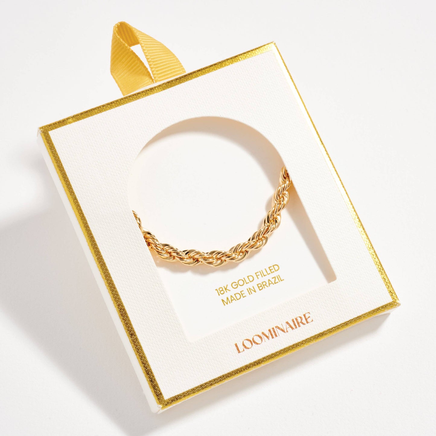Gold Filled Rope Chain Bracelet