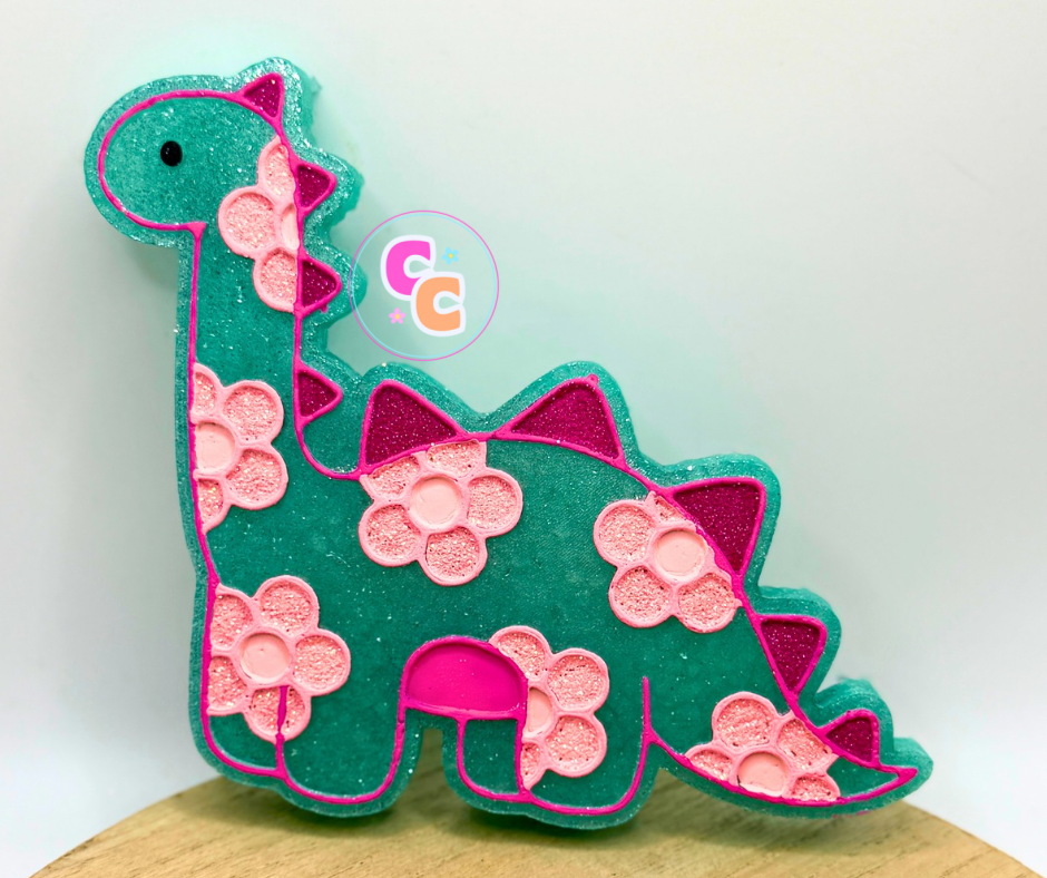 Floral Dinosaur Freshie | Car Air Freshener | Cute Freshie