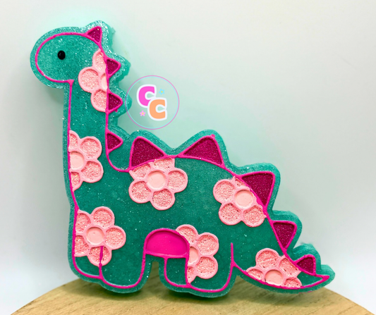 Floral Dinosaur Freshie | Car Air Freshener | Cute Freshie