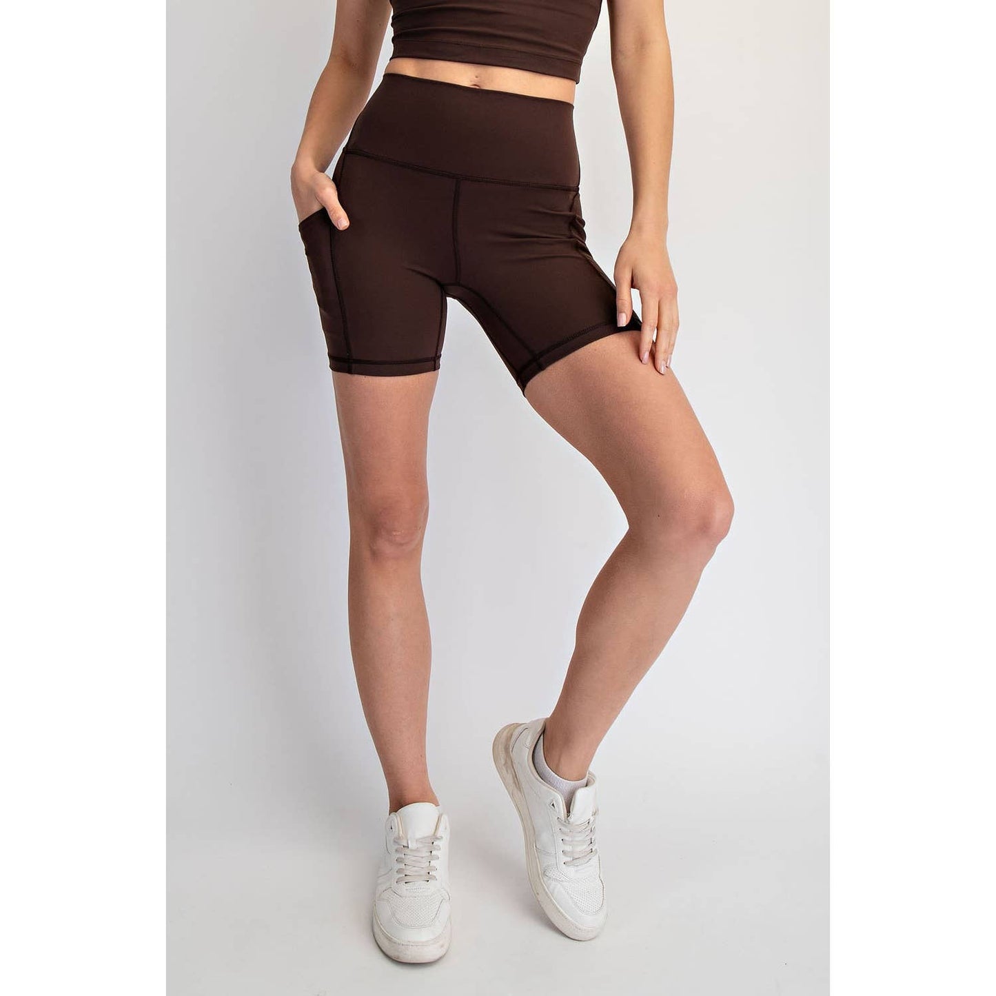 NYLON BUTTER 6IN BIKER SHORTS