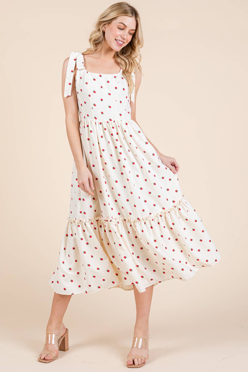 Strawberry Fields Midi Sundress