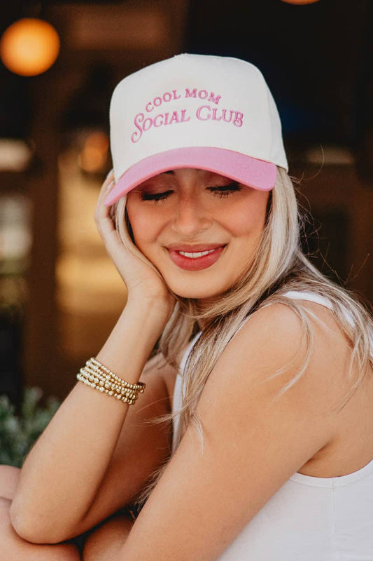 Cool Mom Social Club Retro Two-Toned Hat