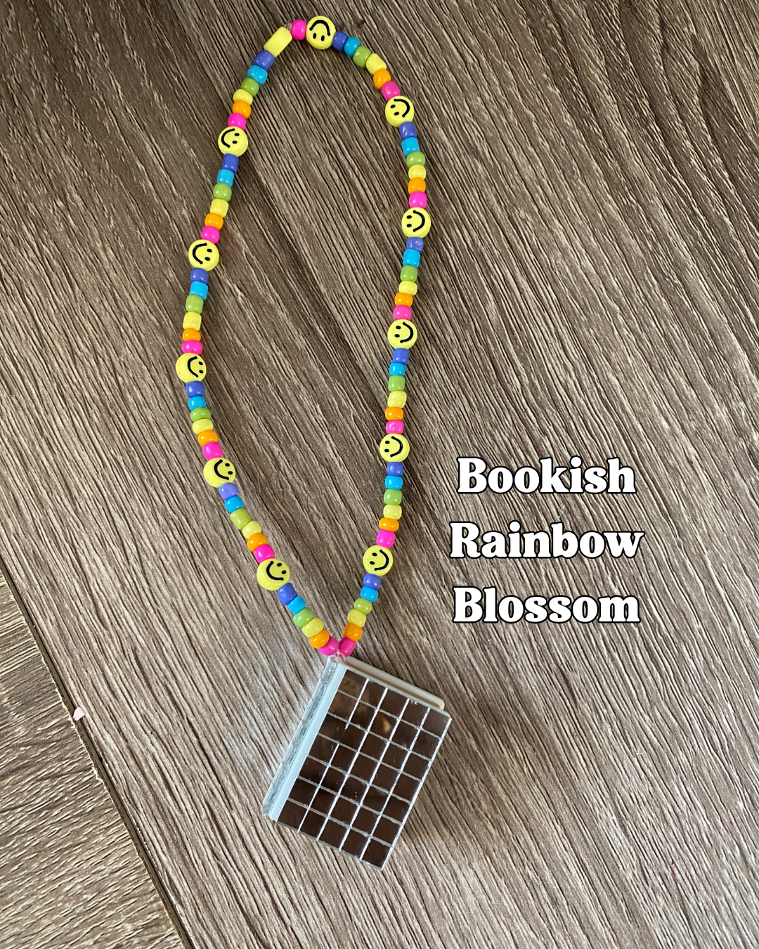 Bookish Rainbow Blossom Car Charm