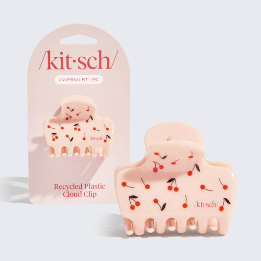 Kitsch | Recycled Plastic Medium Cloud Clip - Cherry Print