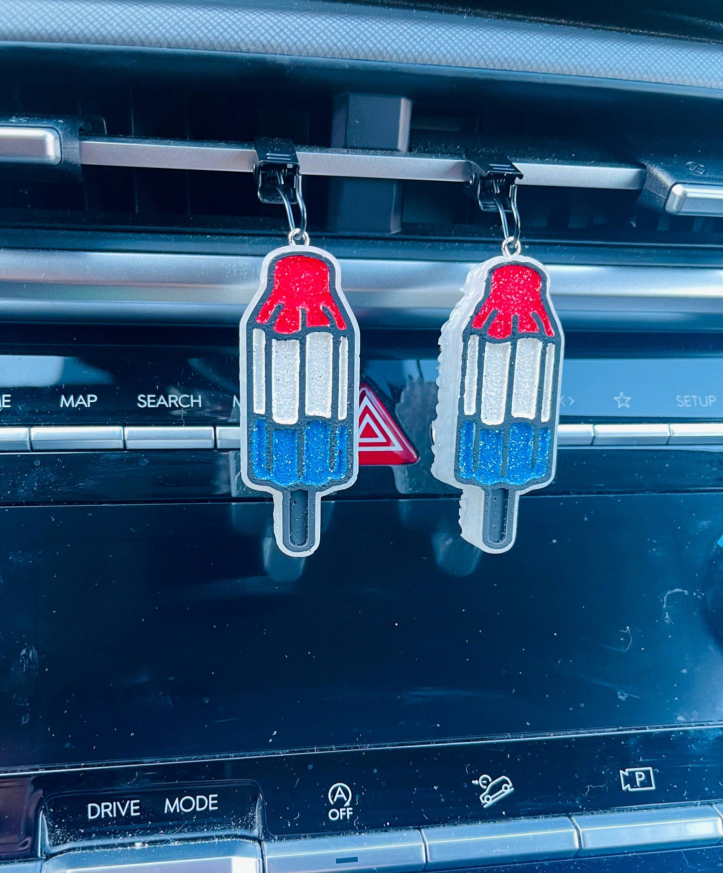 Patriotic Popsicle Vent Car Freshie Set of 2 