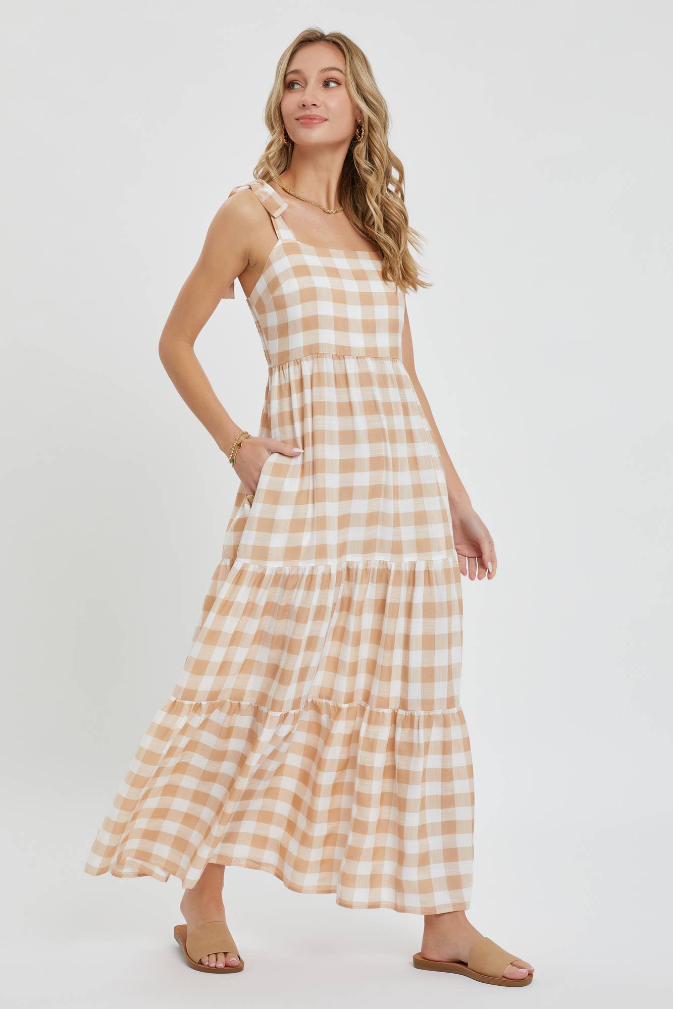 MAXI DRESS IN TIERED