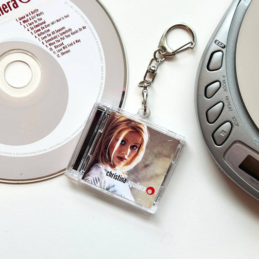'Hit Clips' Mini CD Case Keychain - Christina Aguilera