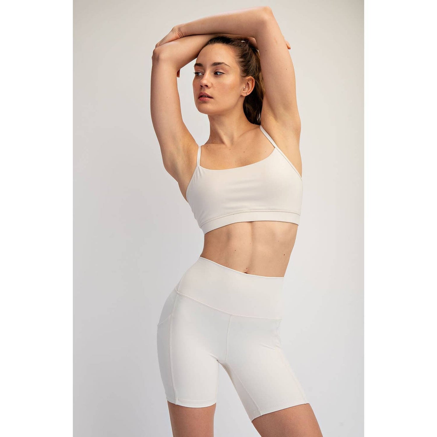 NYLON BUTTER 6IN BIKER SHORTS