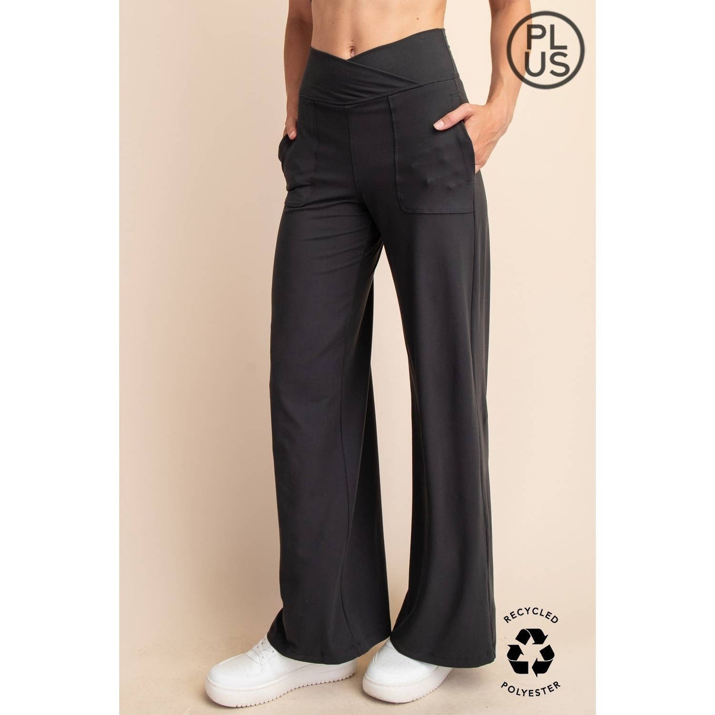 Rae Mode | Plus V Waist Butter Wide Leg Pant