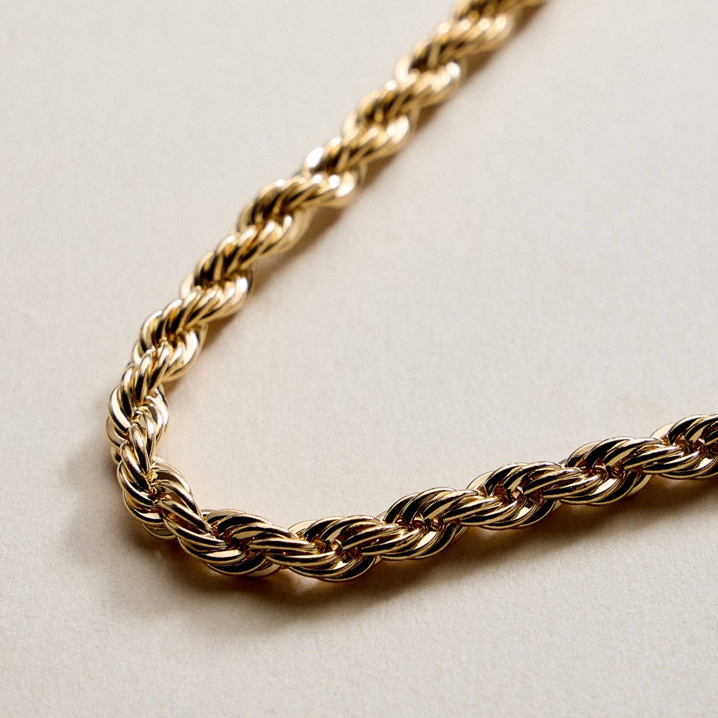 Gold Filled Rope Chain Bracelet