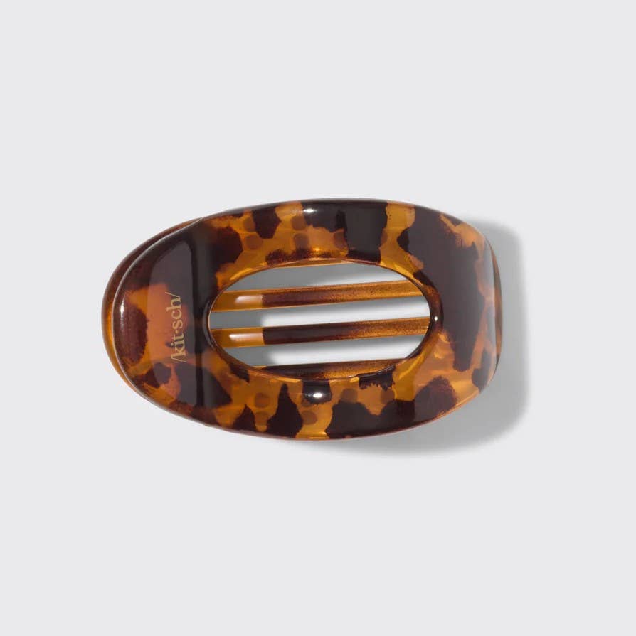 Kitsch | Recycled Plastic Medium Flat Cloud Clip - Tort