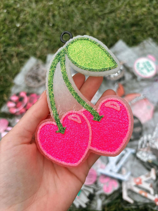 Heart Cherries Car Freshie