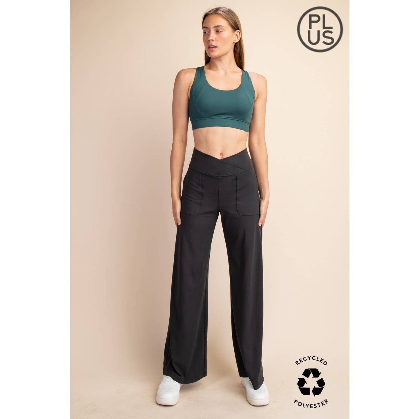 Rae Mode | Plus V Waist Butter Wide Leg Pant