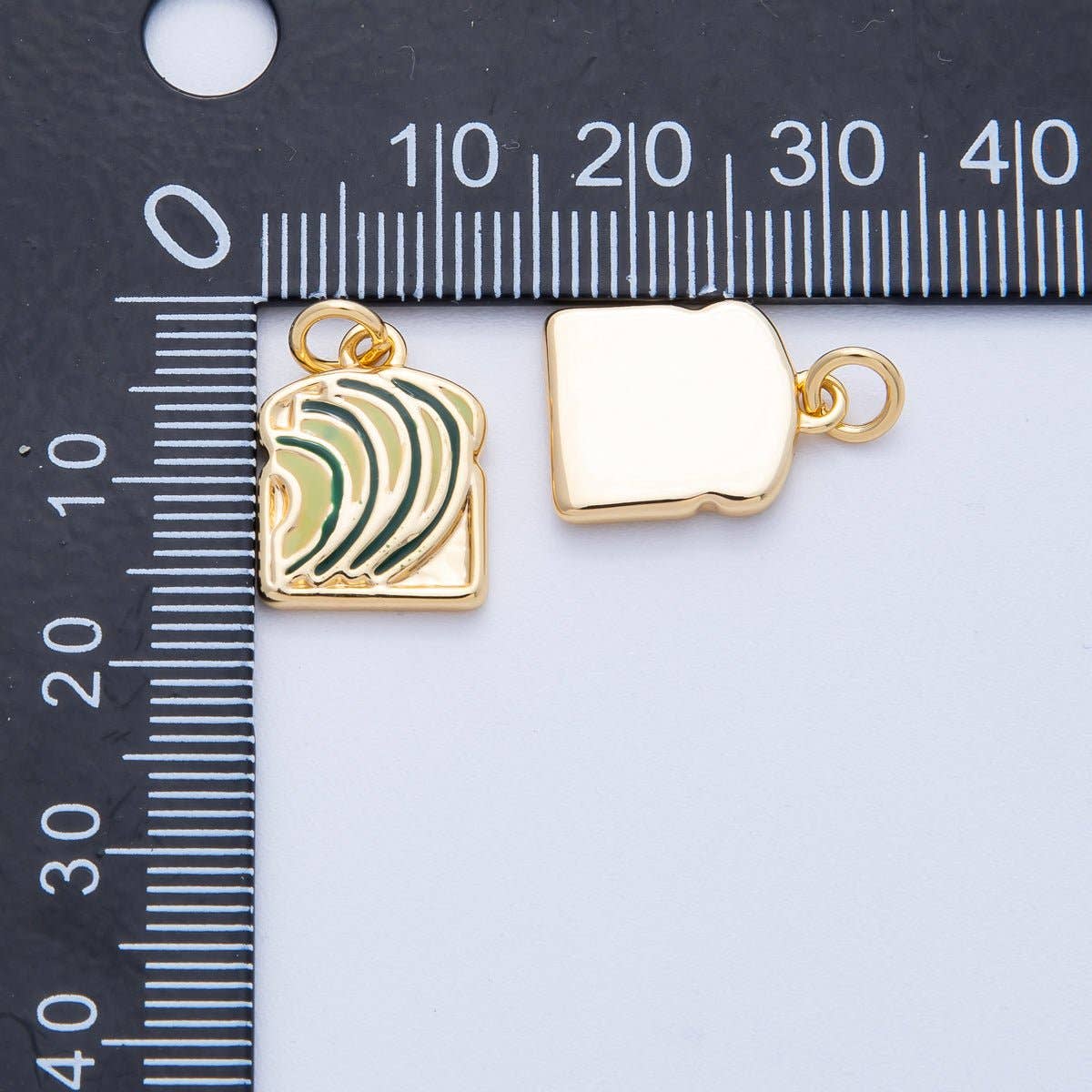Avocado Toast Breakfast Enamel Charm