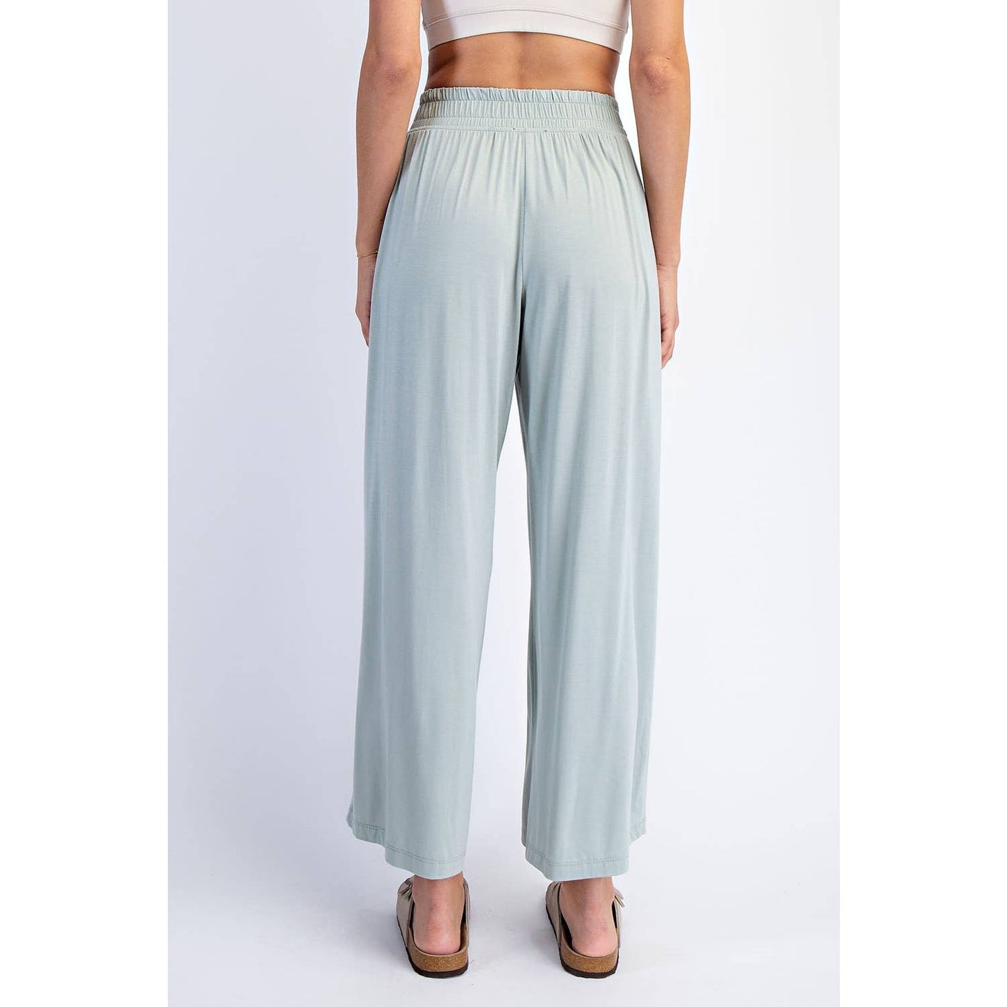 Rae Mode | Modal Wide Leg Cropped Pant