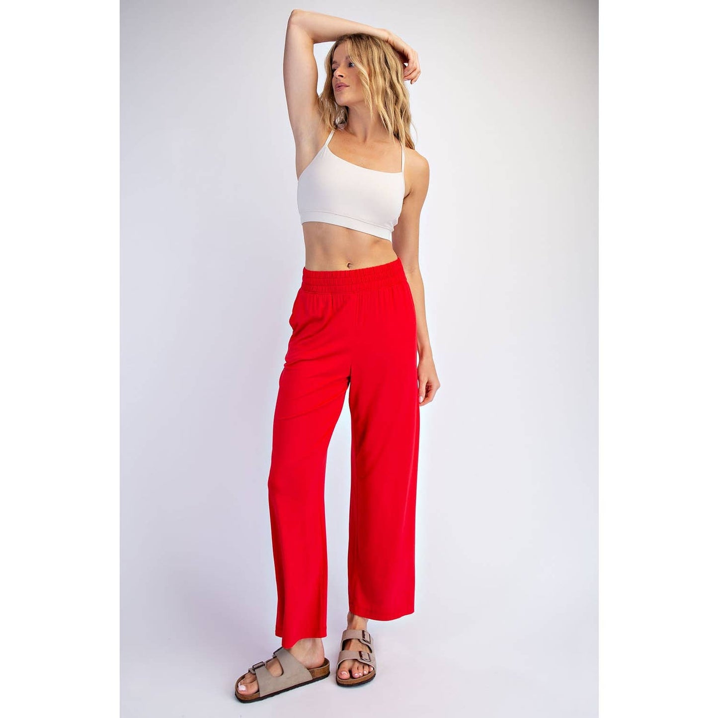 Rae Mode | Modal Wide Leg Cropped Pant