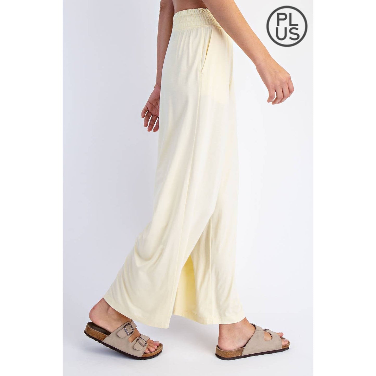 Rae Mode | PLUS Modal Wide Leg Cropped Pant