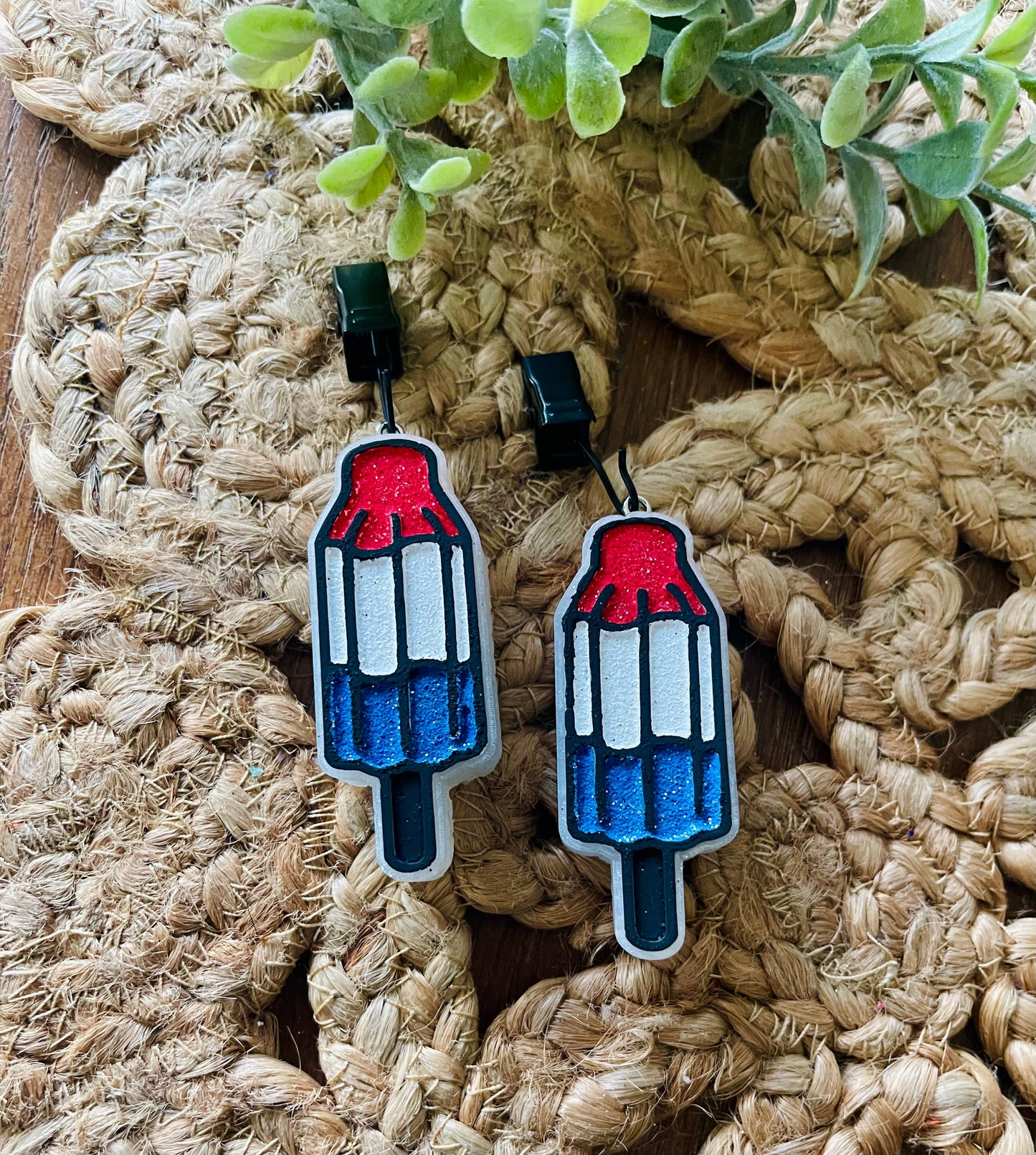 Patriotic Popsicle Vent Car Freshie Set of 2 