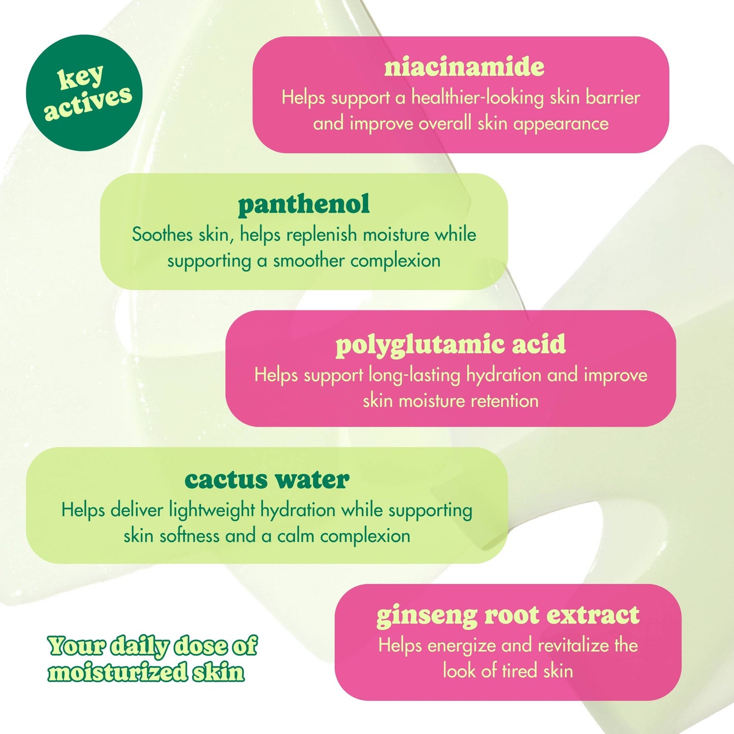 Dose of Moisture Hydrating Hydrogel PDRN Face Mask