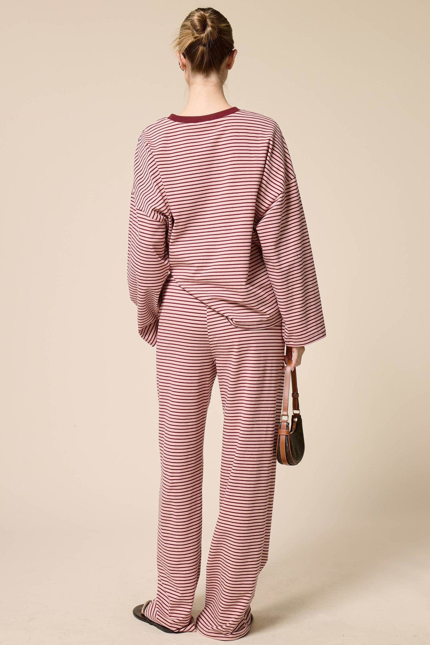 Mimosa | Striped Drawstring Wide Leg Pants