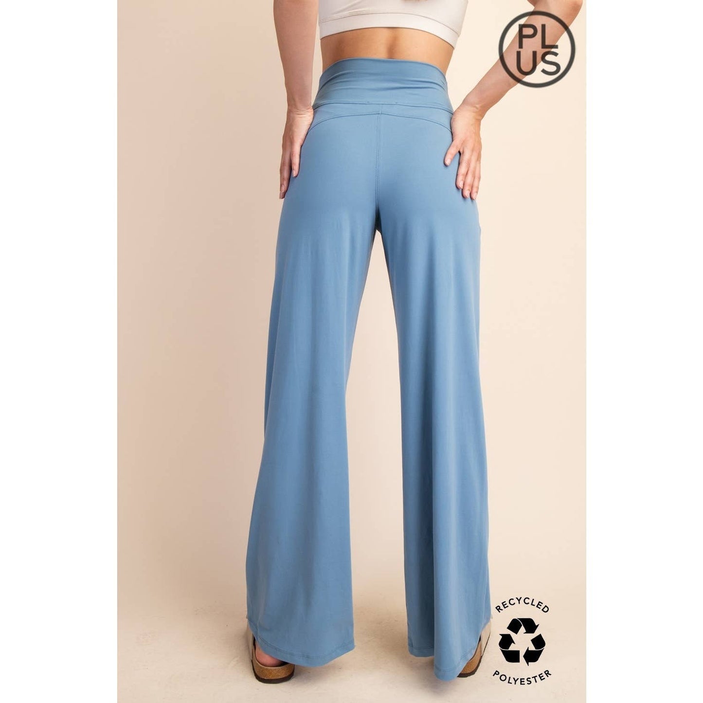 Rae Mode | Plus V Waist Butter Wide Leg Pant