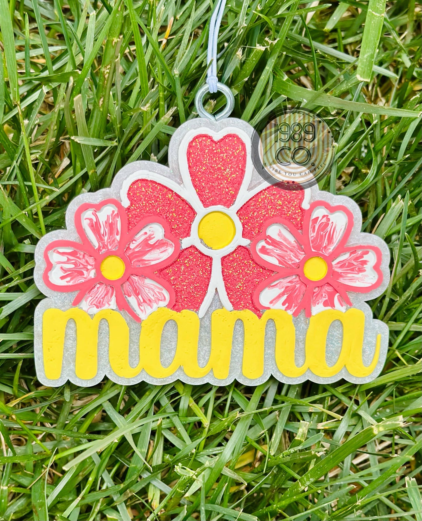 Mama (with 3 flowers) Car Freshie