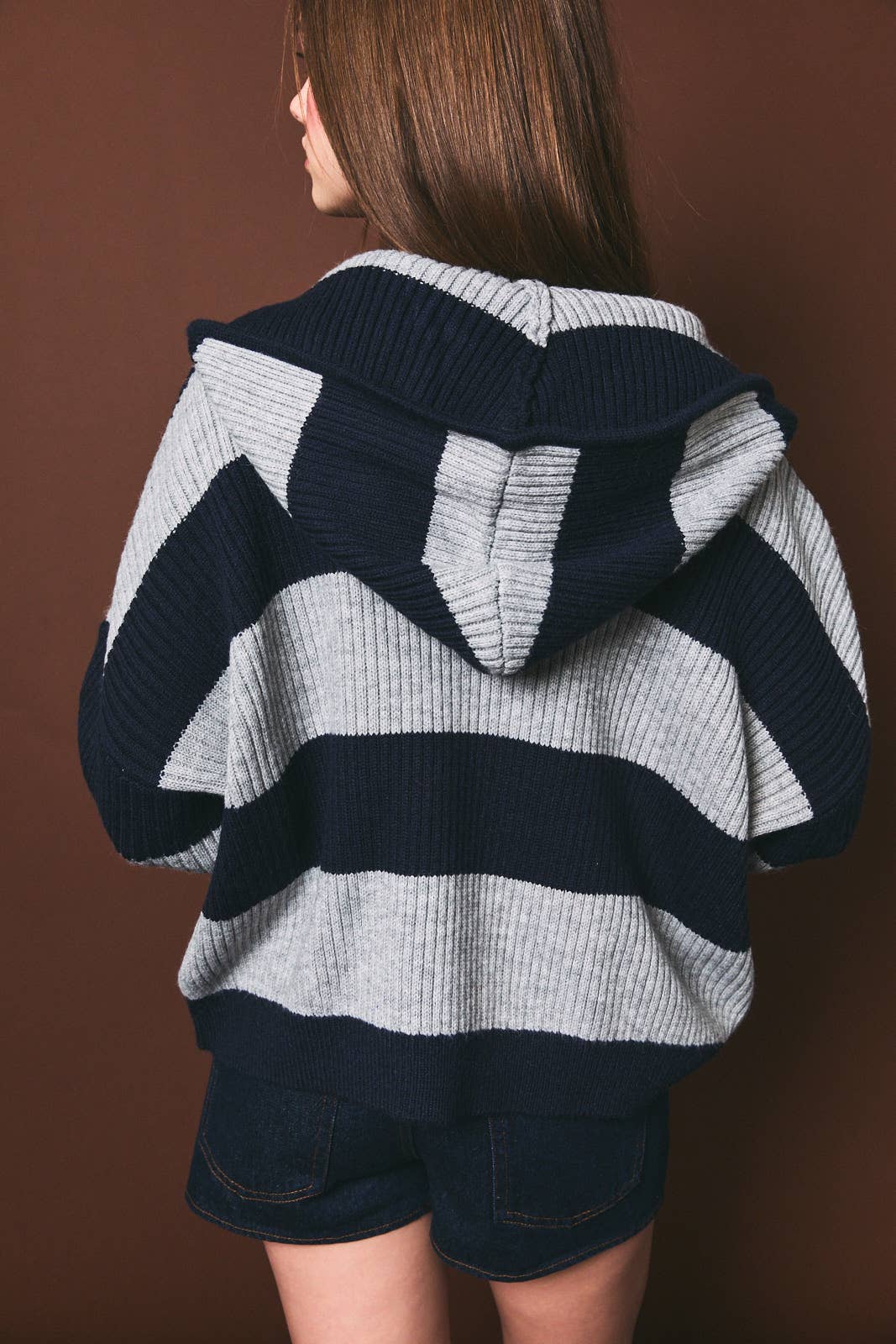 Striped Rib Sweater