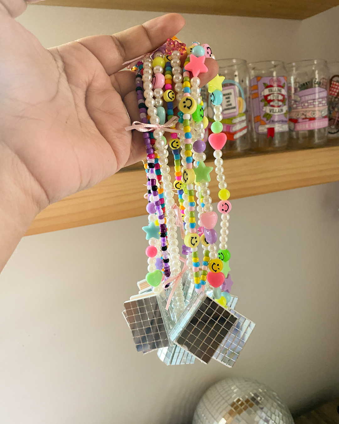 Bookish Rainbow Blossom Car Charm